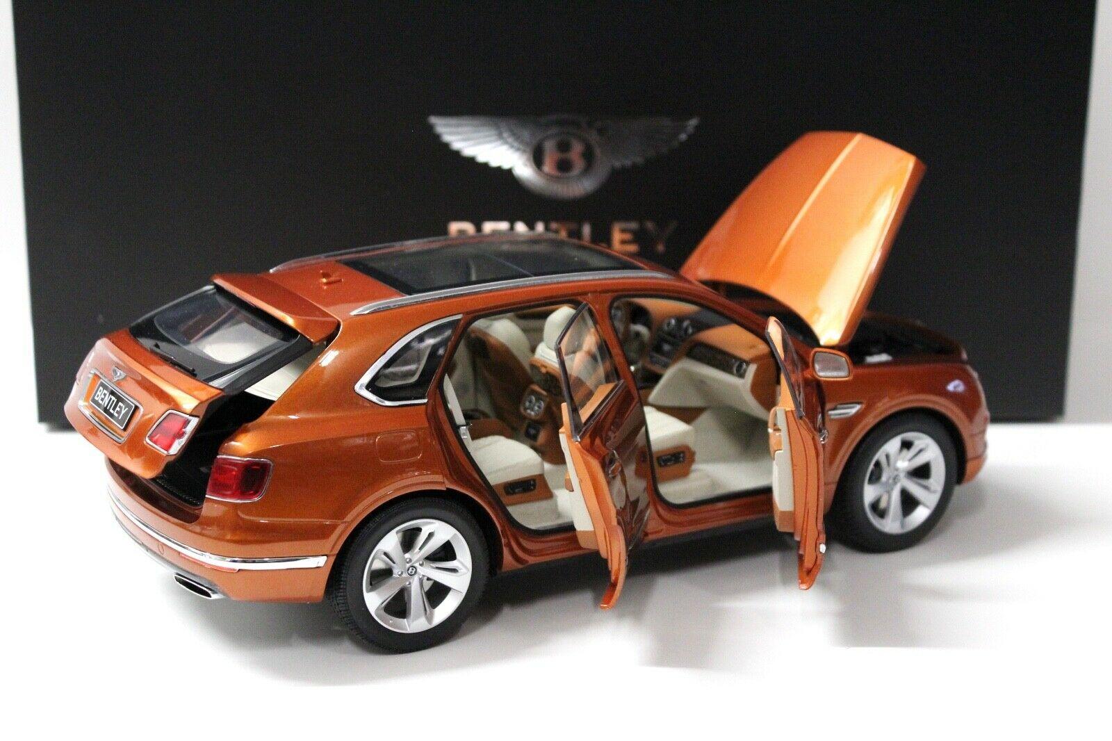 1:18 Kyosho Bentley Bentayga 2016 orange flame DEALER VERSION