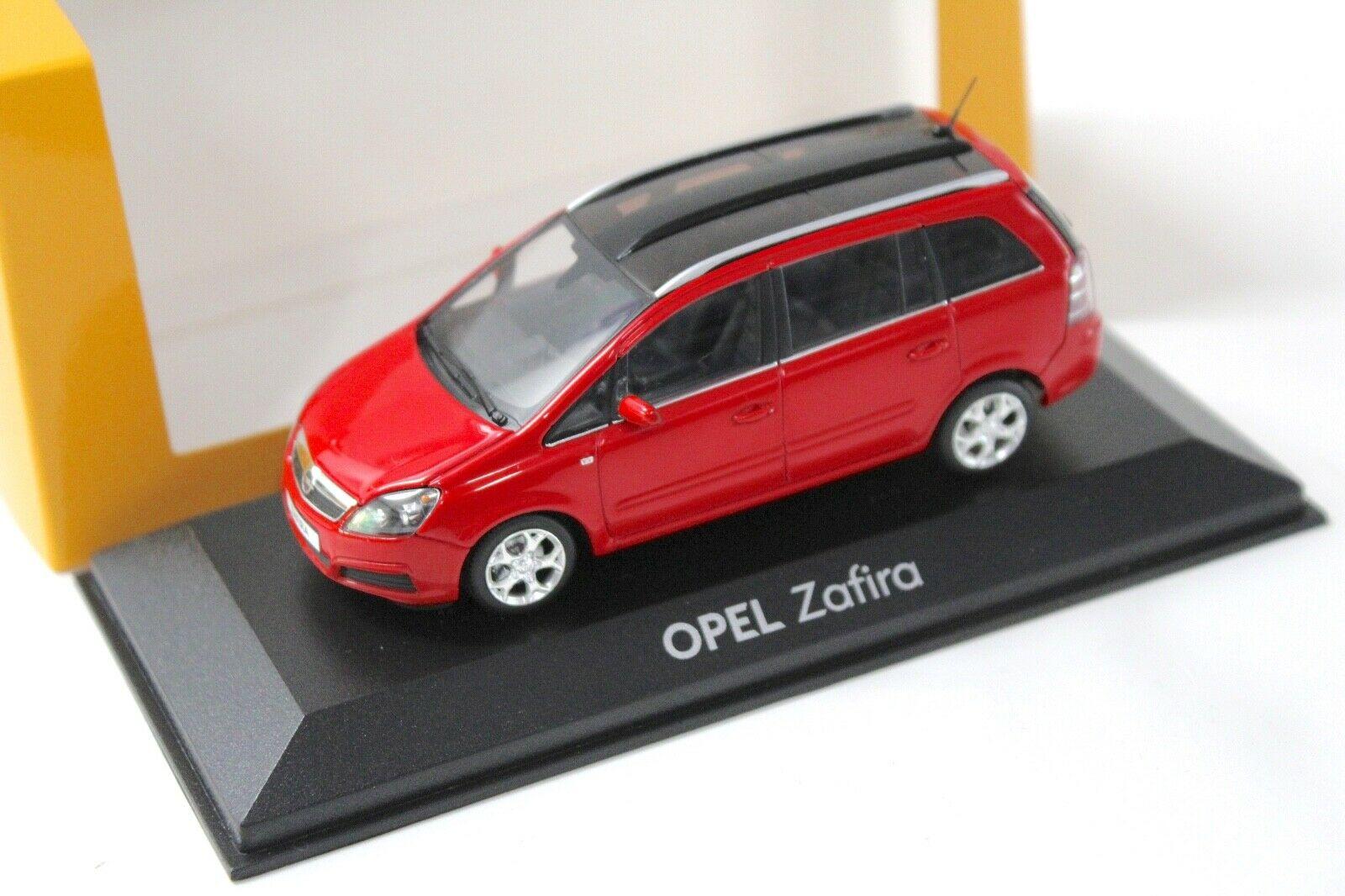 1:43 Minichamps Opel Zafira B red DEALER VERSION