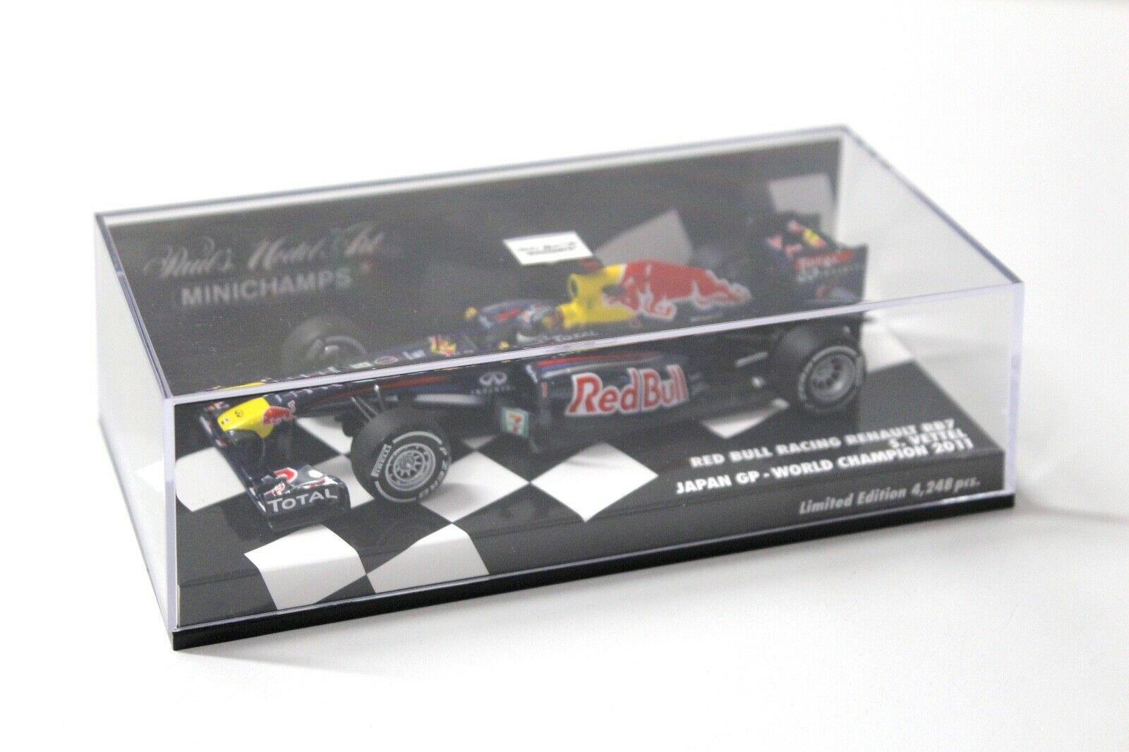 1:43 Minichamps Red Bull Racing Renault RB7 Vettel Japan GP