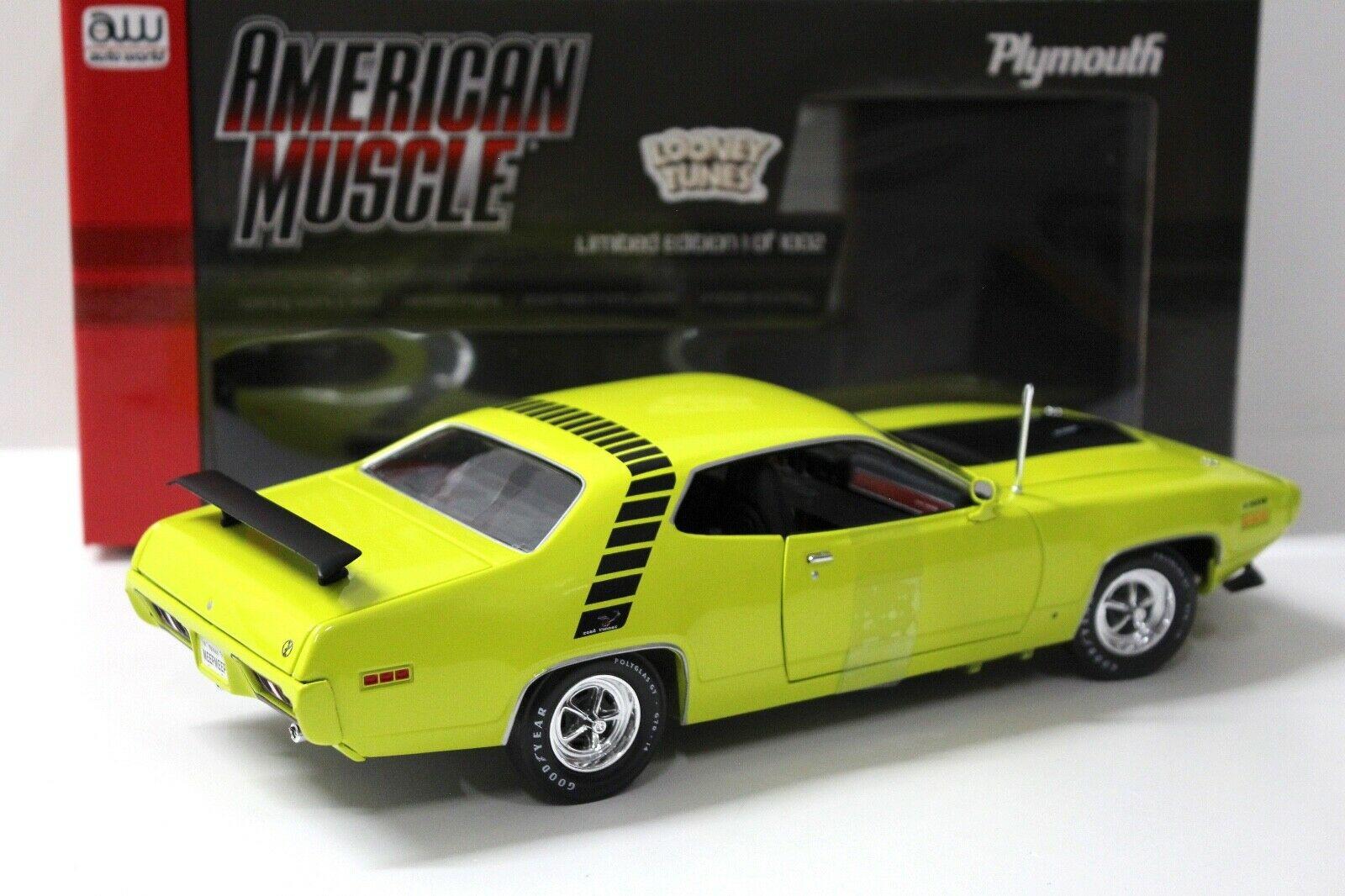 1:18 Auto World Plymouth Road Runner 1971 yellow