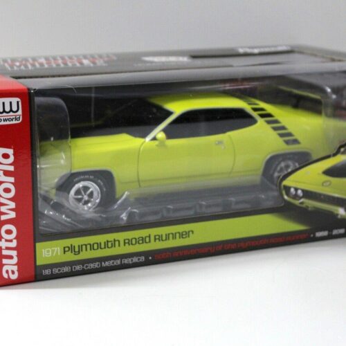 1:18 Auto World Plymouth Road Runner 1971 yellow