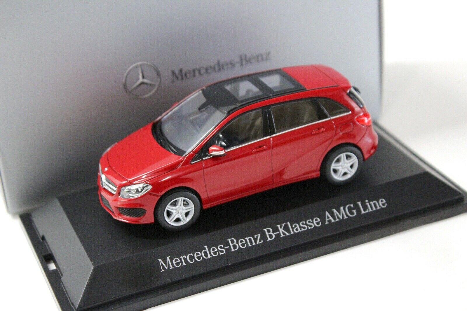 1:43 Norev Mercedes B-Klasse AMG Line red DEALER VERSION