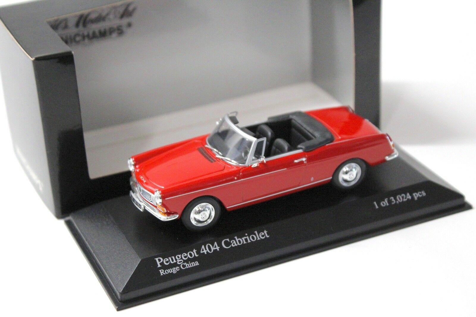 1:43 Minichamps Peugeot 404 Cabriolet red 1962