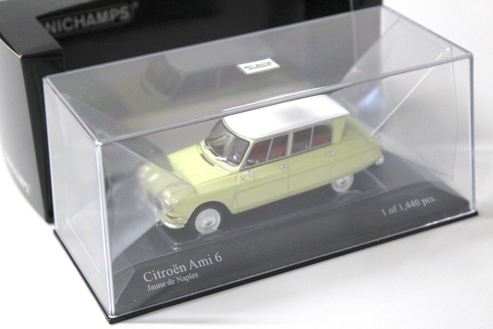 1:43 Minichamps Citroen Ami 6 yellow/ white 1964