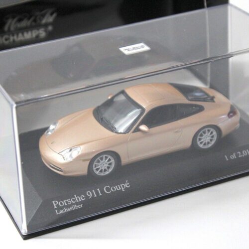 1:43 Minichamps Porsche 911 (996) Carrera Coupe Lachs silver