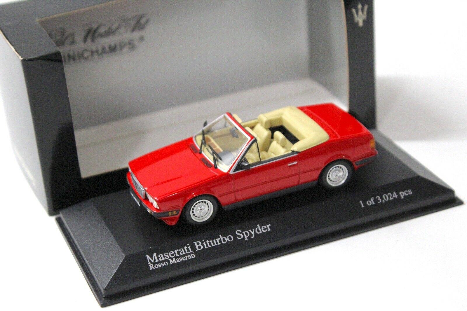 1:43 Minichamps Maserati Biturbo Spyder rosso red