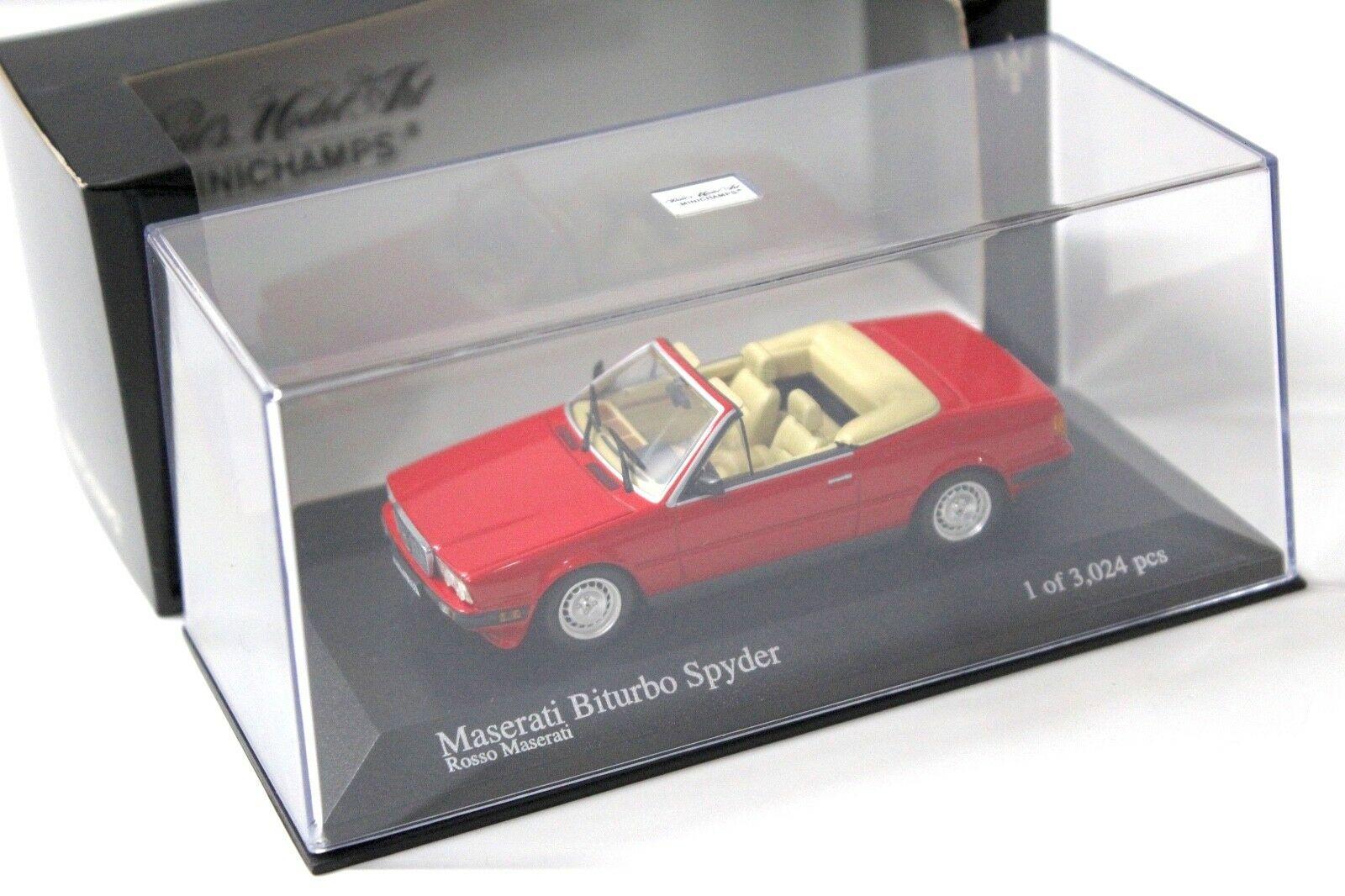 1:43 Minichamps Maserati Biturbo Spyder rosso red