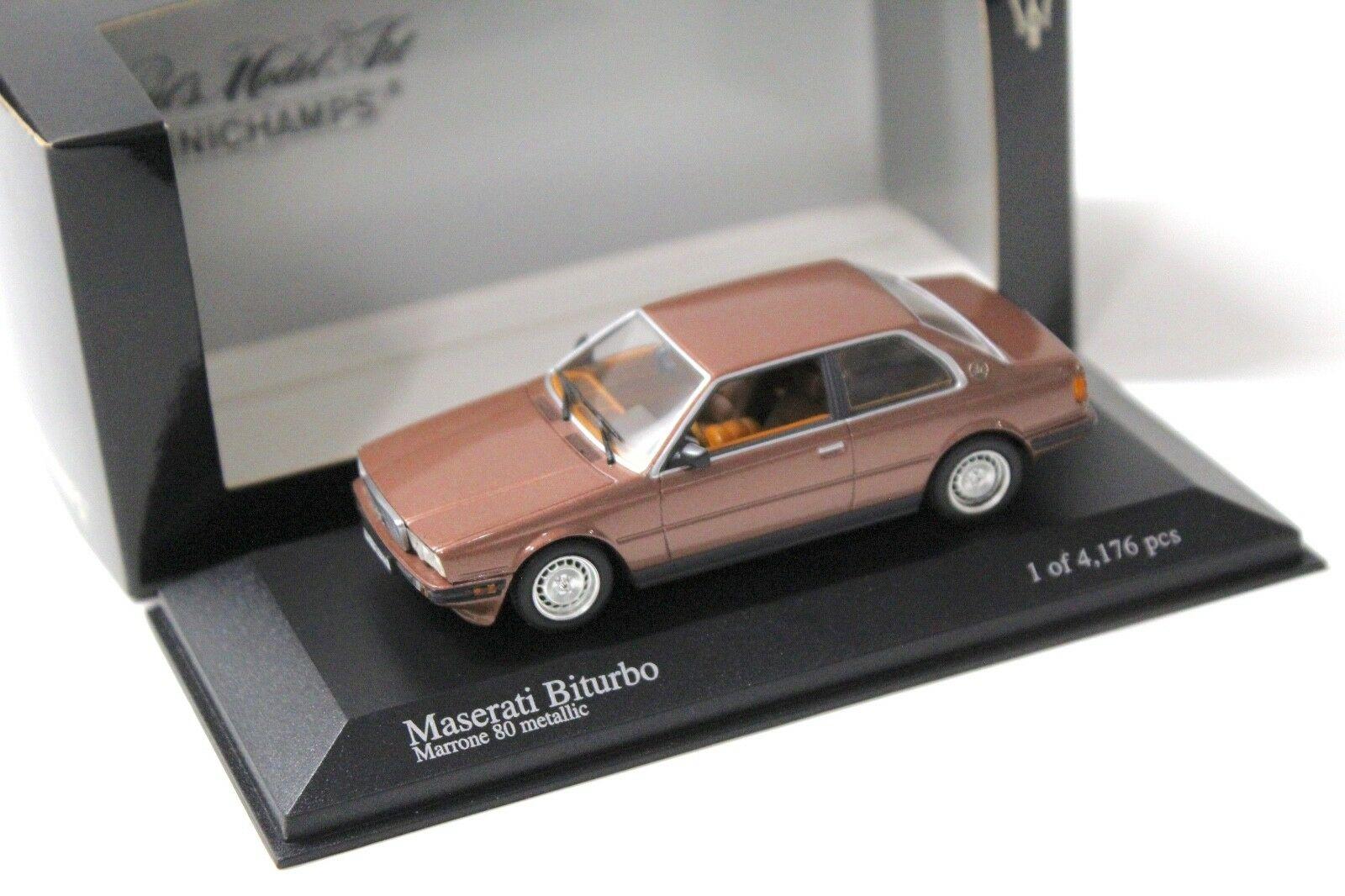 ID 41313 orig.jpg 1:43 Minichamps Maserati Biturbo Marrone 80 metallic