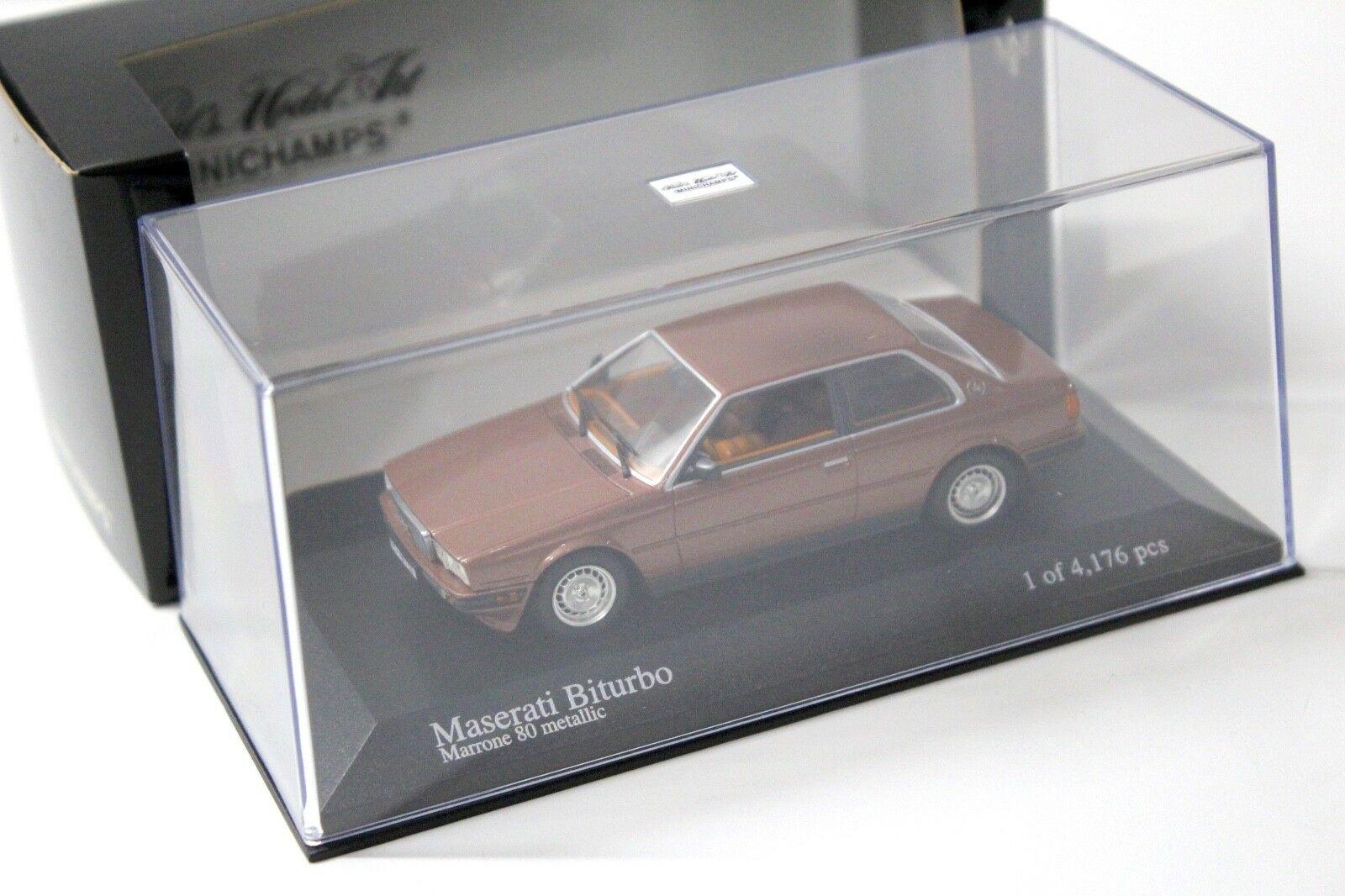 1:43 Minichamps Maserati Biturbo Marrone 80 metallic