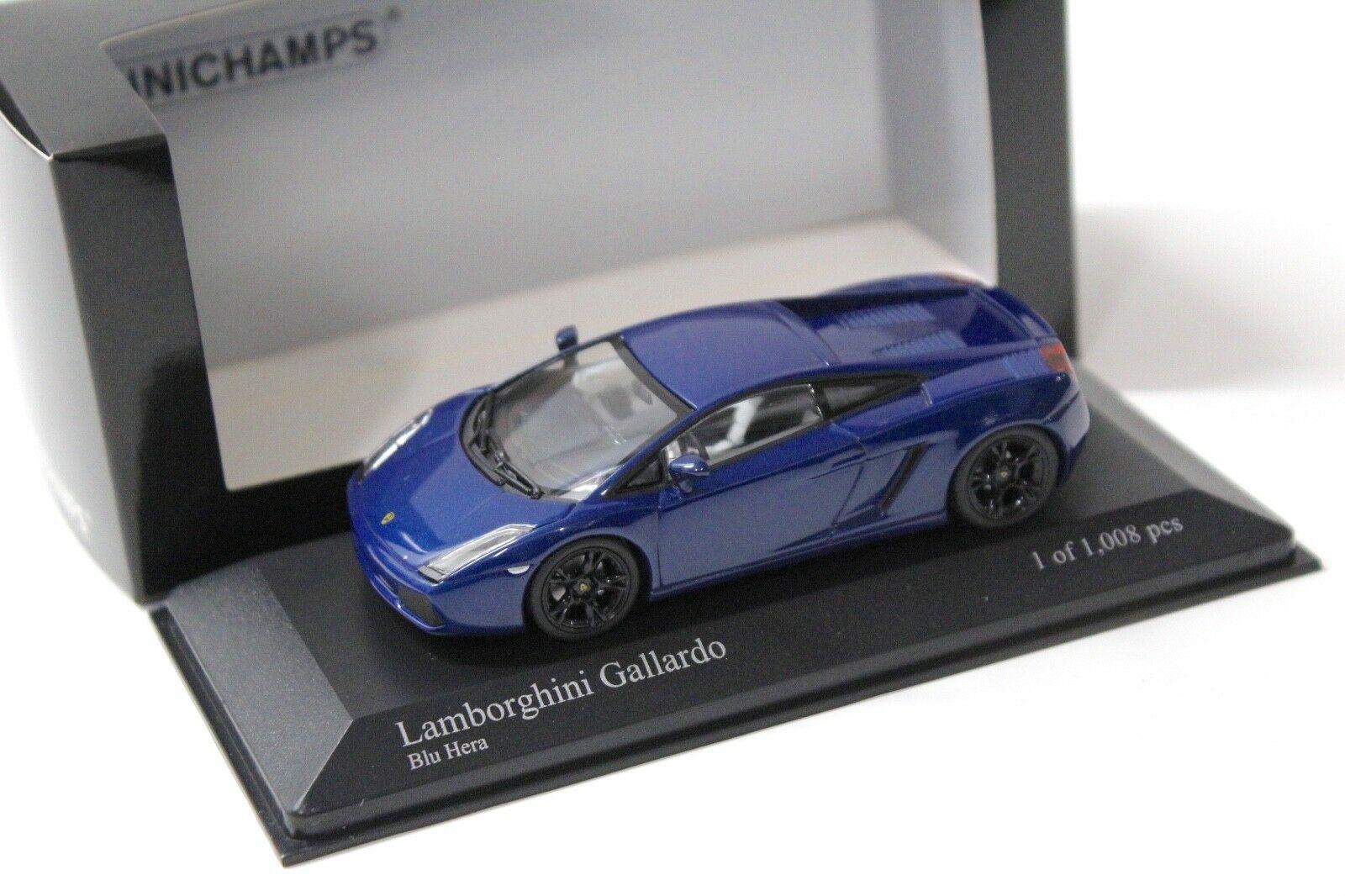 1:43 Minichamps Lamborghini Gallardo 2006 blue hera
