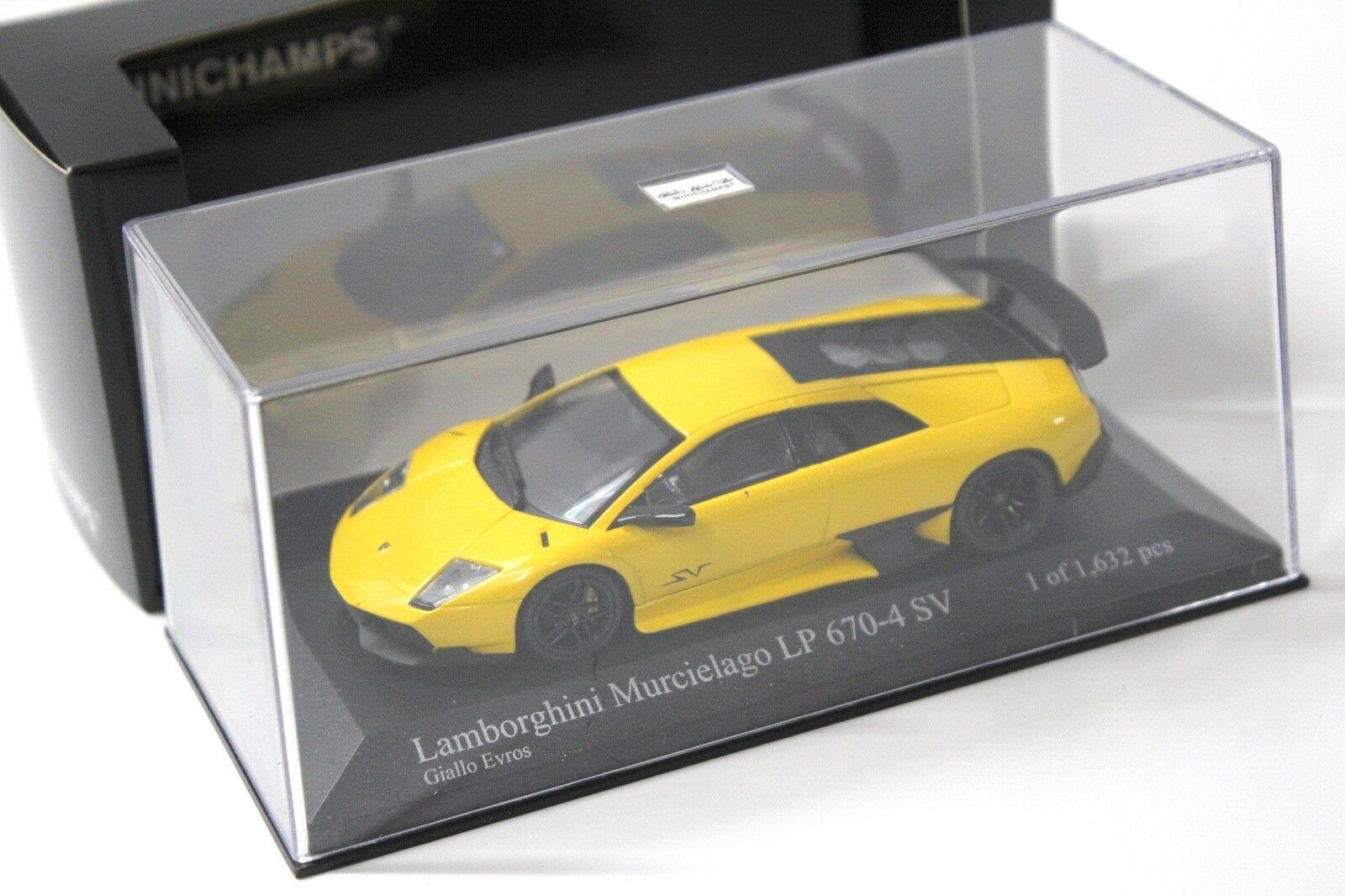 1:43 Minichamps Lamborghini Murcielago LP 670-4 SV yellow