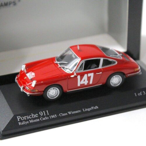1:43 Minichamps Porsche 911 Rallye Monte Carlo 1965 #147 red