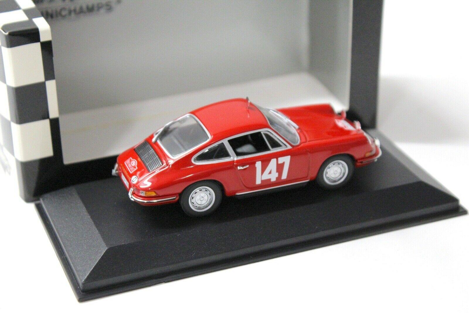 1:43 Minichamps Porsche 911 Rallye Monte Carlo 1965 #147 red