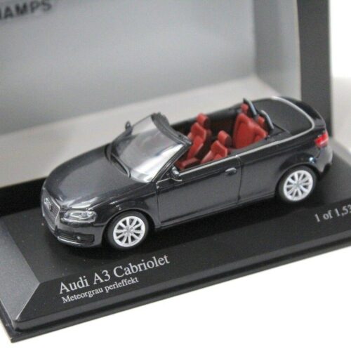 1:43 Minichamps Audi A3 Cabriolet Meteor grey