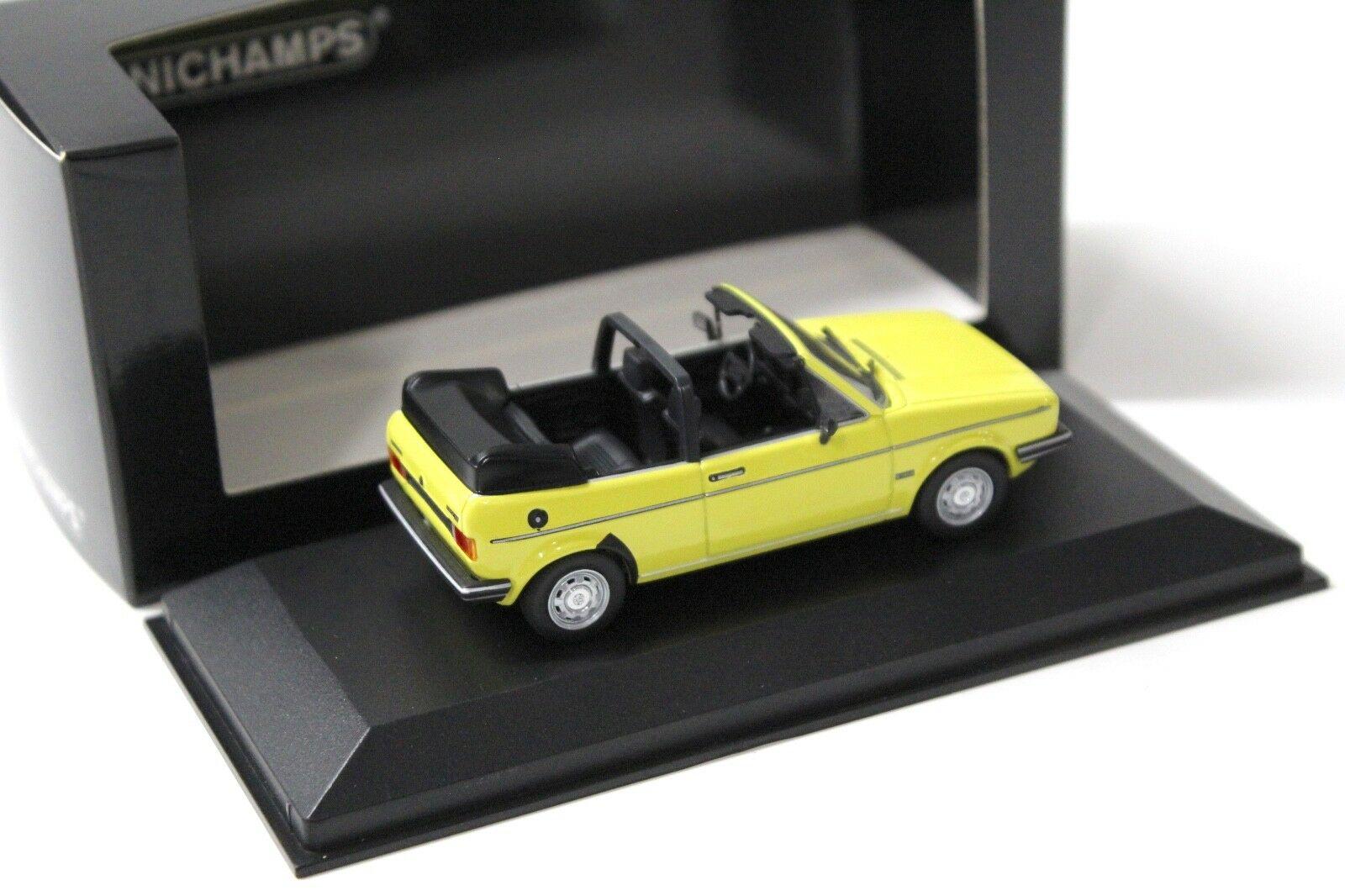 1:43 Minichamps VW Golf 1 MKI Cabriolet lemon yellow 1980