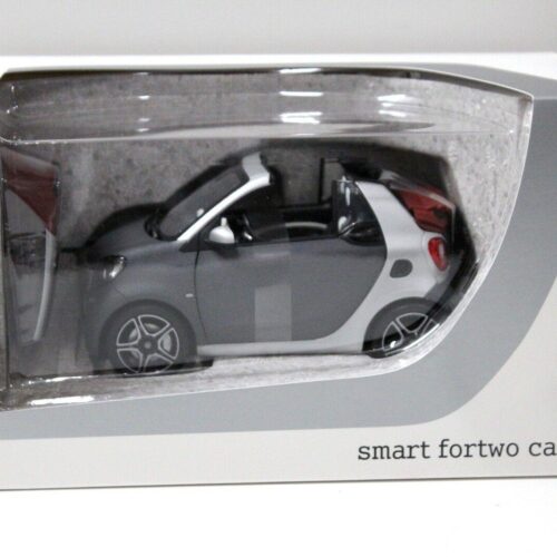 1:18 Norev Smart Fortwo Cabrio grey/silver DEALER VERSION