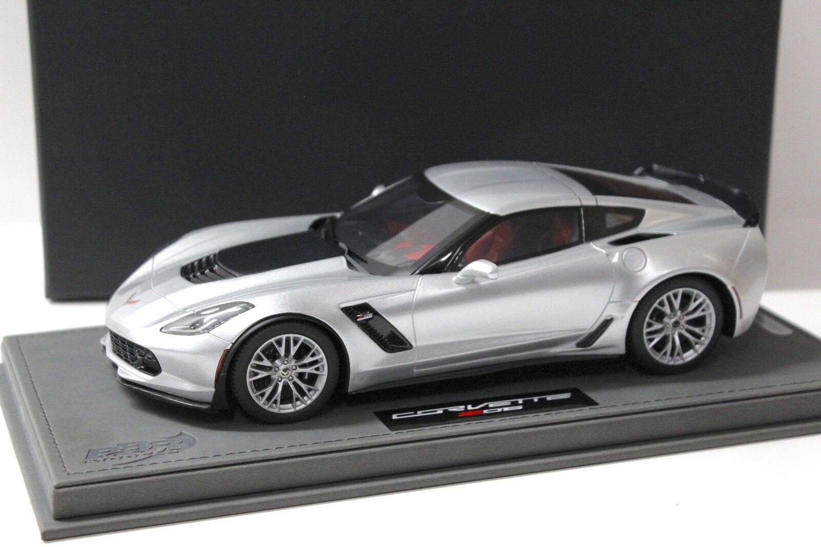 1:18 BBR Chevrolet Corvette Z06 Coupe Sharkmit silver