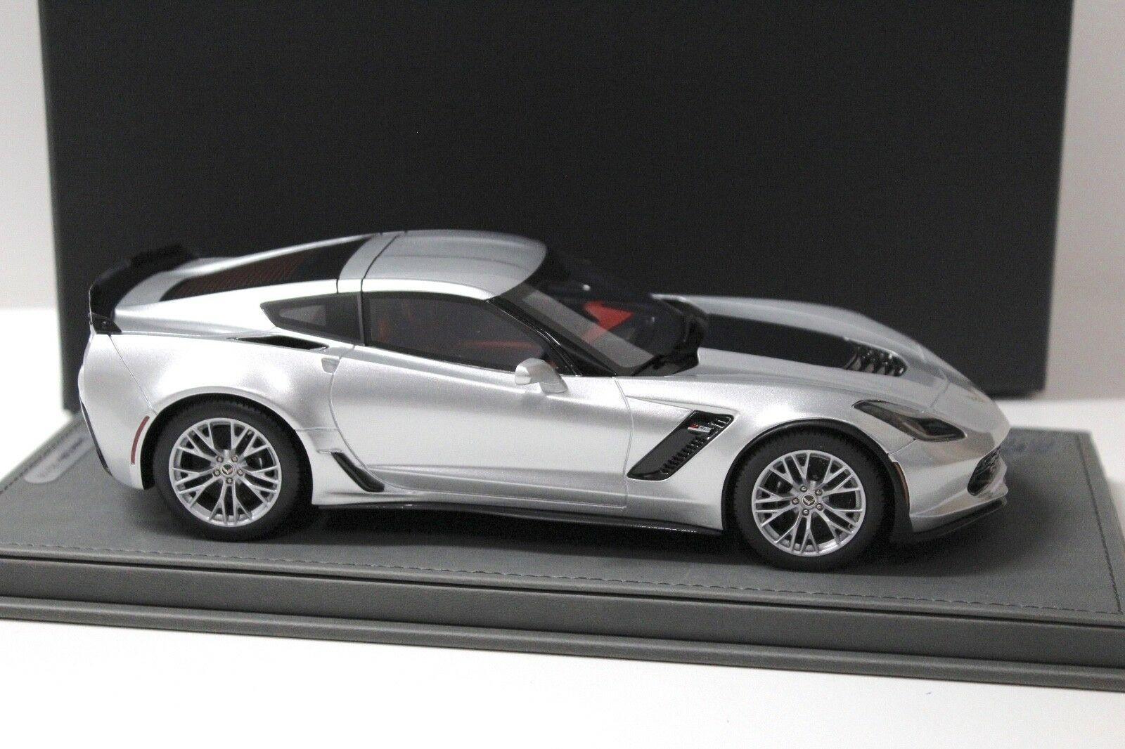 1:18 BBR Chevrolet Corvette Z06 Coupe Sharkmit silver