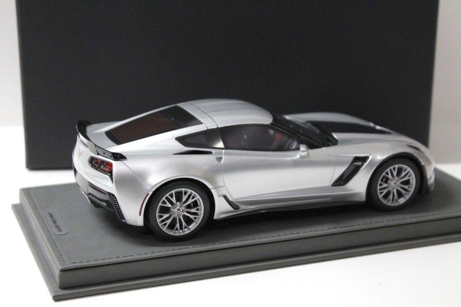 1:18 BBR Chevrolet Corvette Z06 Coupe Sharkmit silver