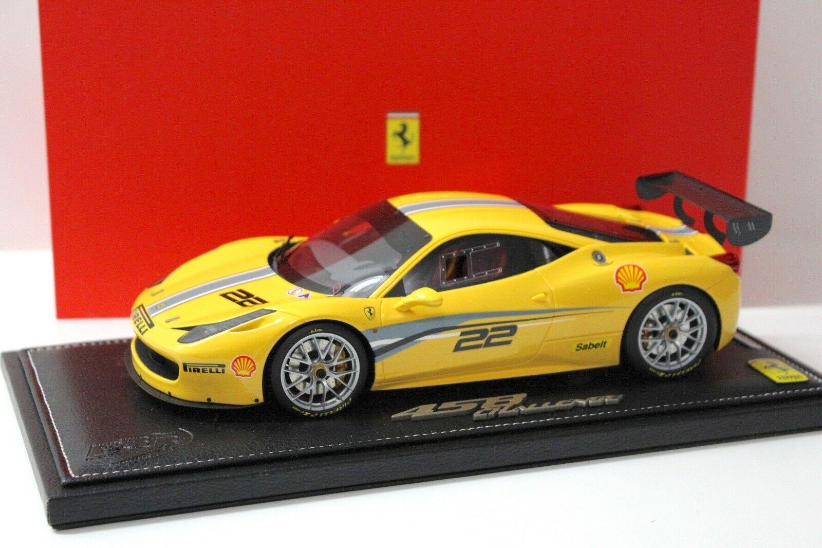1:18 BBR Ferrari 458 Challenge Evoluzione PressDay #22 yellow