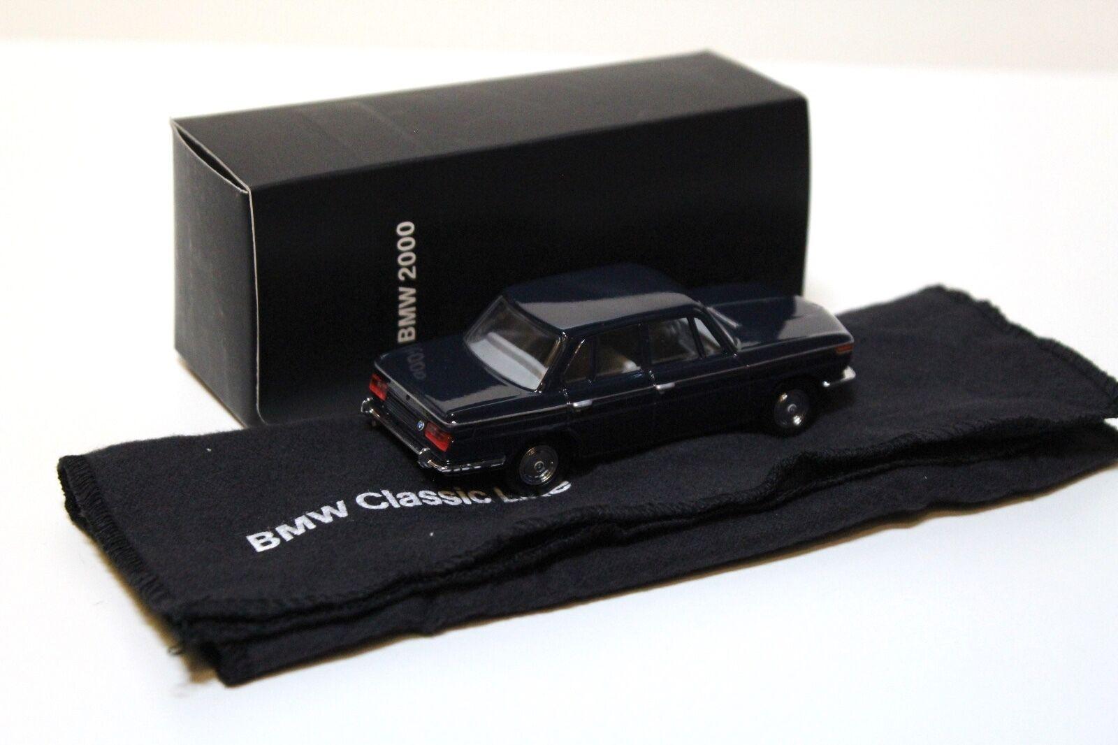 1:43 Schuco BMW 2000 dark blue *Classic-Line* DEALER VERSION