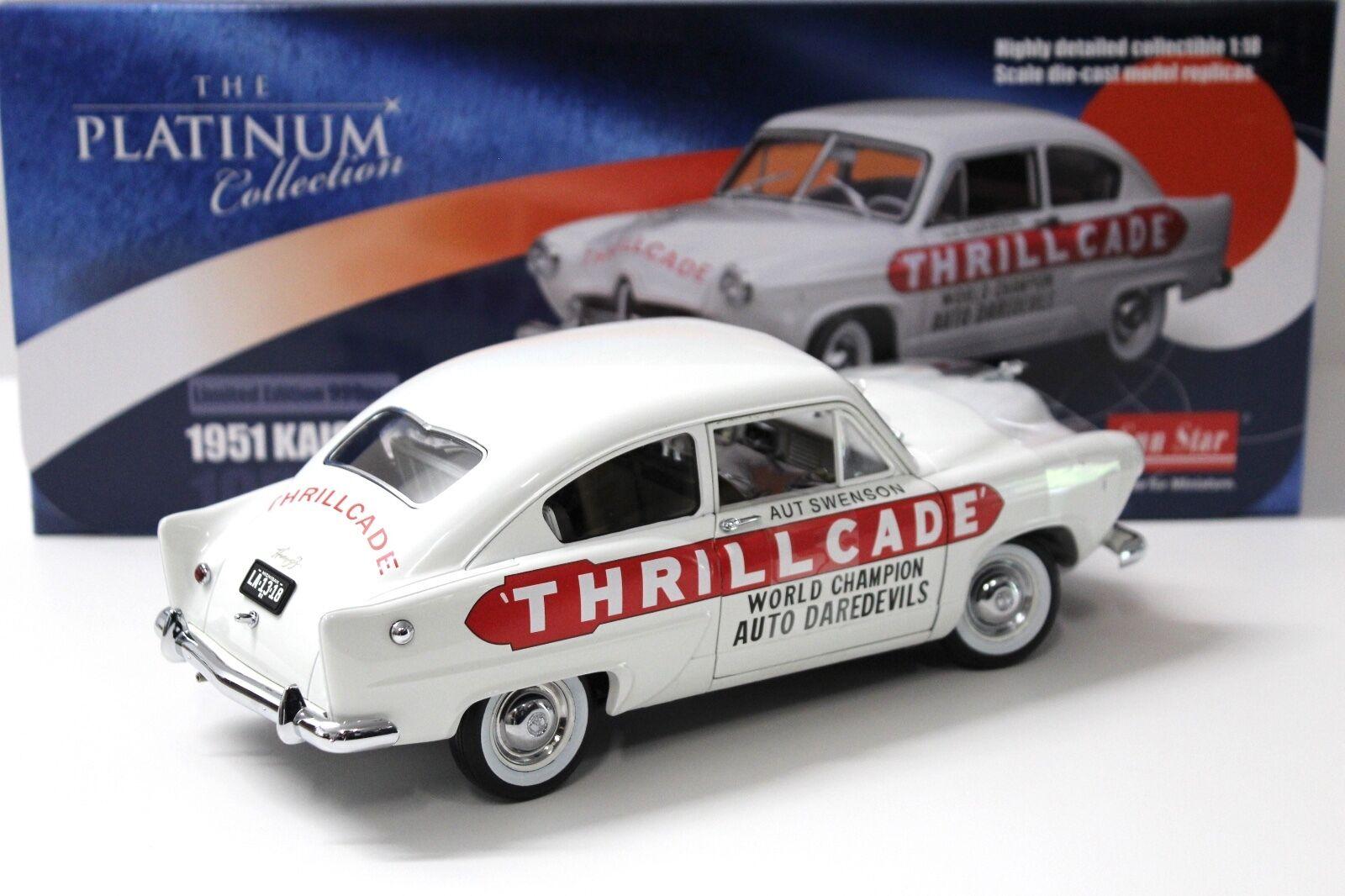 1:18 Sun Star Kaiser Henry J. THRILLCADE 1951 white