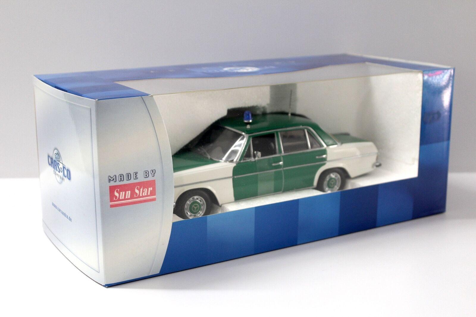 1:18 Sun Star Mercedes 220 /8 Polizei white/ green