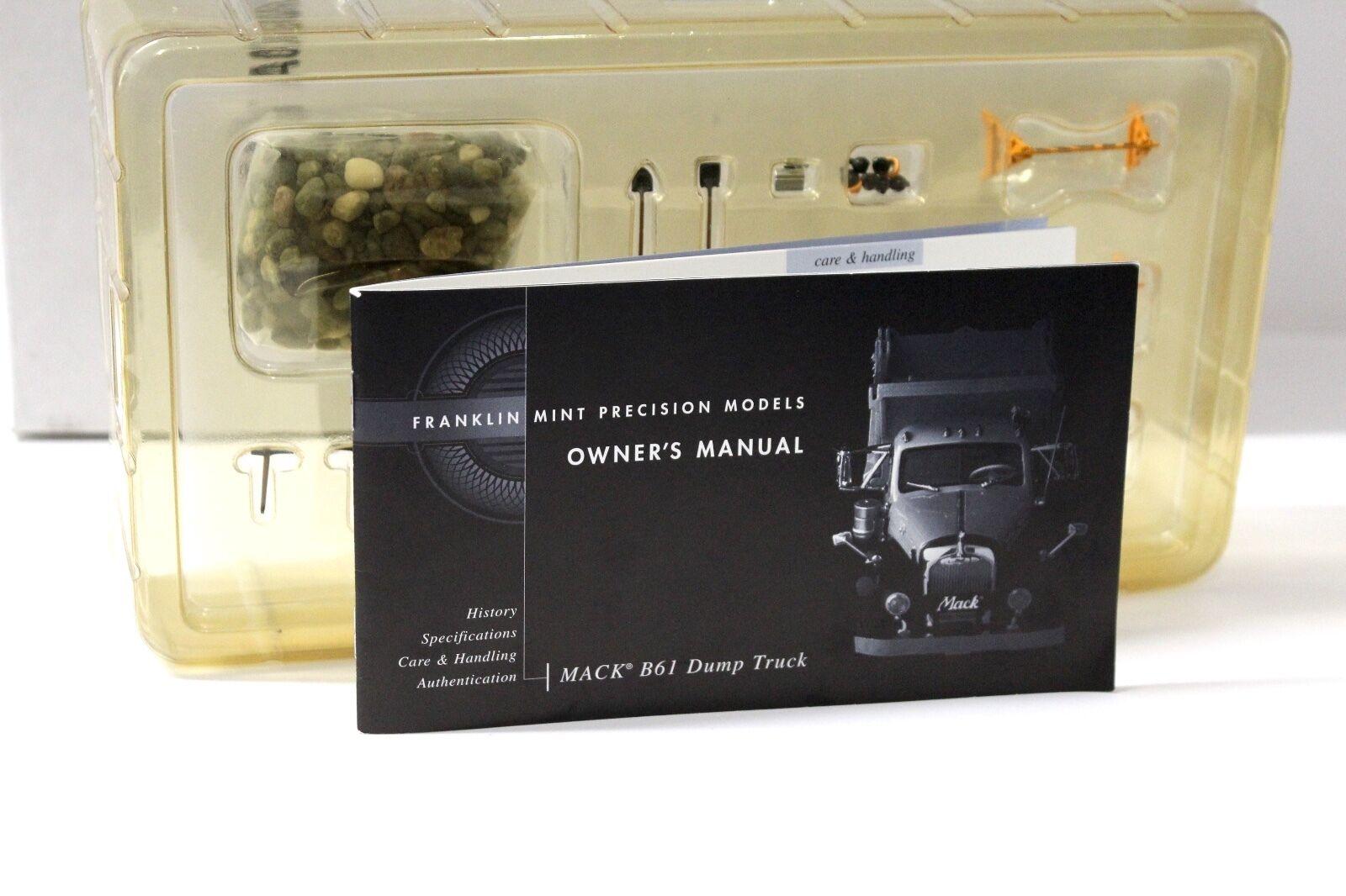 1:32 Franklin Mint Mack B-61 Dump Truck *DIORAMA*