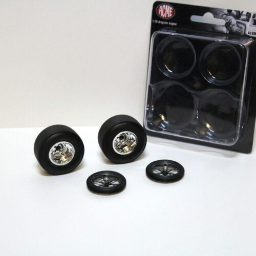 1:18 ACME/ GMP Dragster Engine Wheel Set Räder Chrom 4pcs.