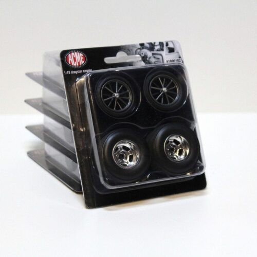 1:18 ACME/ GMP Dragster Engine Wheel Set Räder Chrom 4pcs.