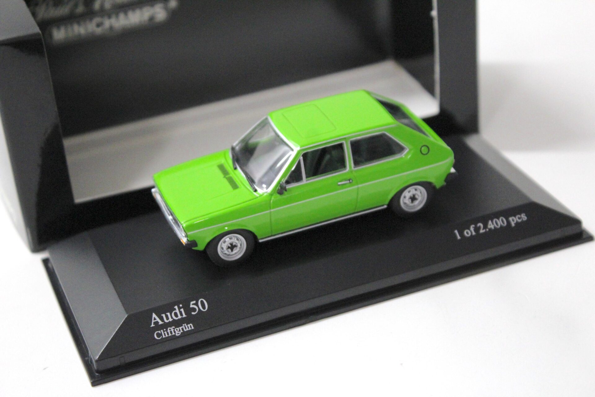 1:43 Minichamps Audi 50 Cliff green 1975