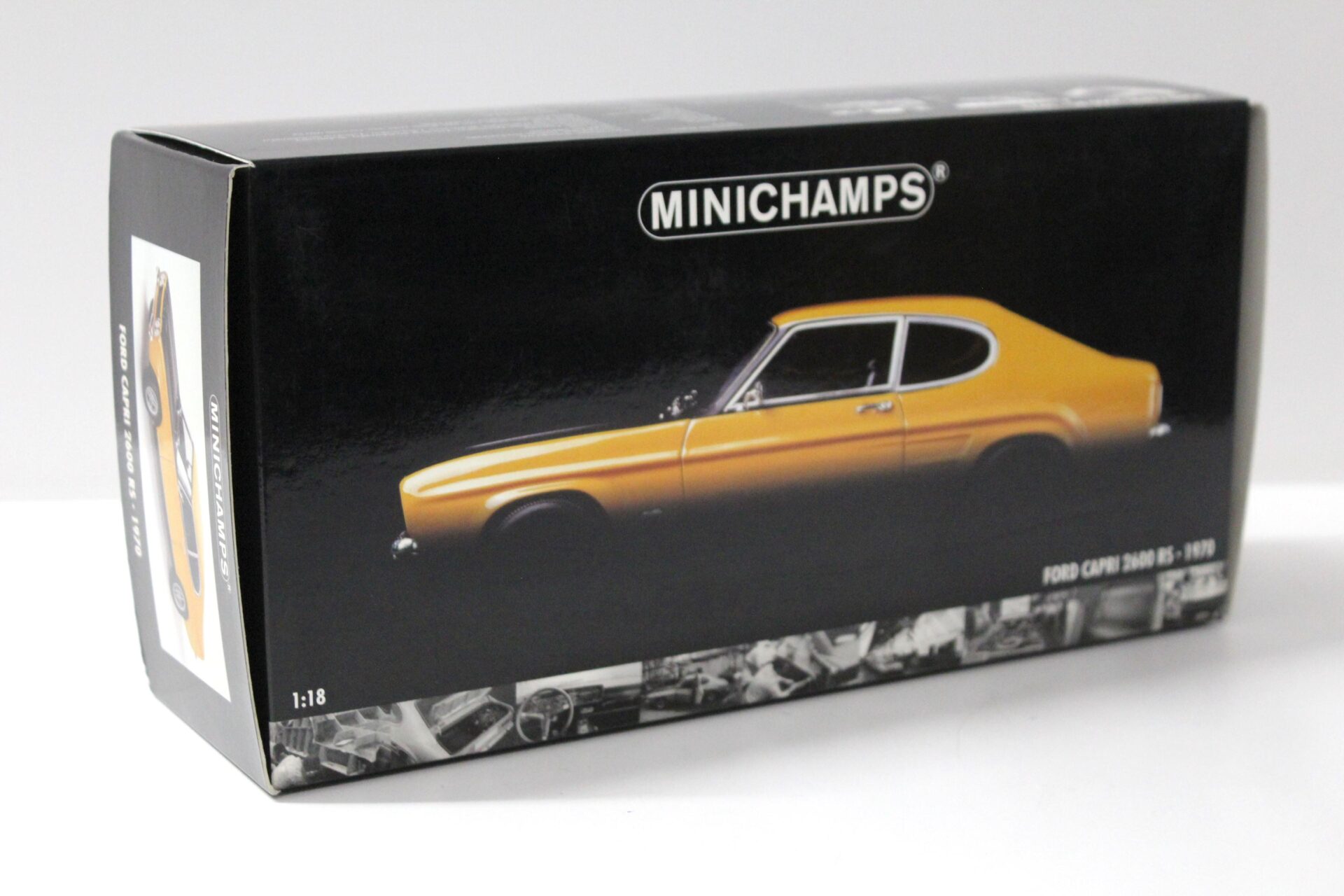 1:18 Minichamps Ford Capri 2600 RS 1970 yellow/ black