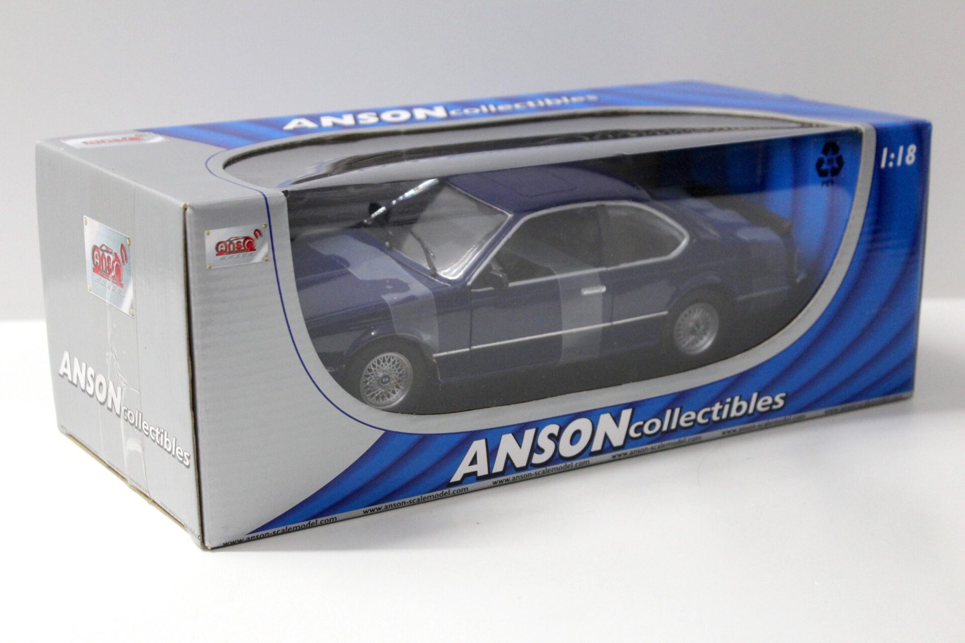 ミニカー ANSON    BMW 635CSi 1:18 Anson BMW 635 CSI Coupe blue – Premium-Modelcars