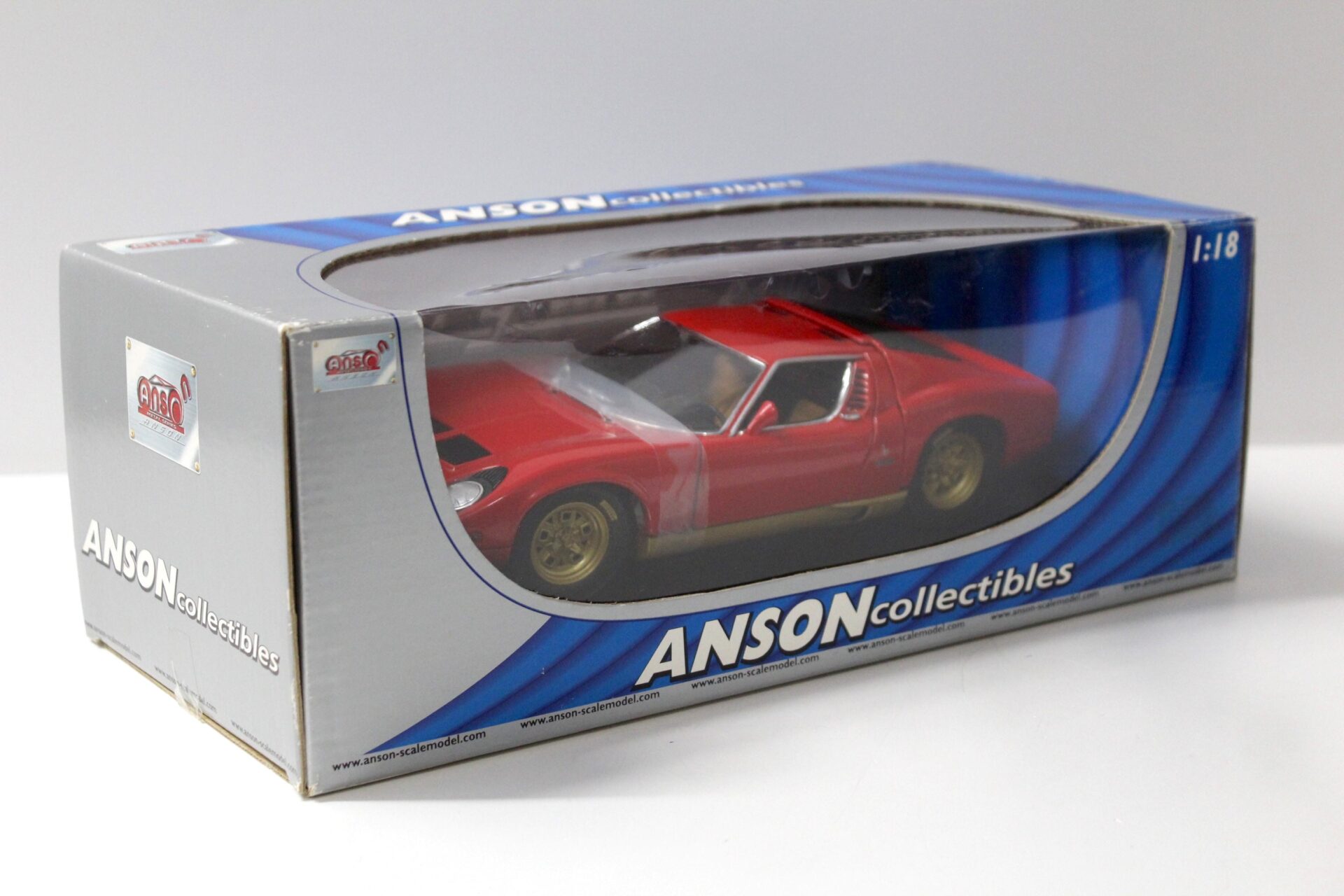 1:18 Anson Lamborghini Miura Coupe red
