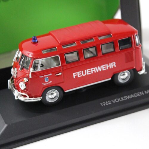 1:43 Road Signature 1962 VW Bus T1 Microbus FEUERWEHR red