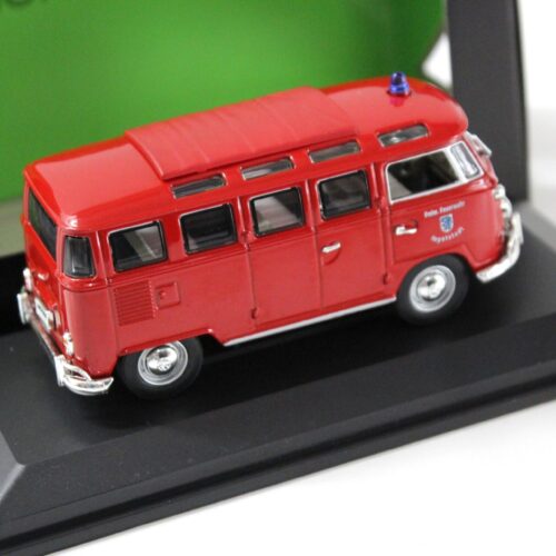 1:43 Road Signature 1962 VW Bus T1 Microbus FEUERWEHR red