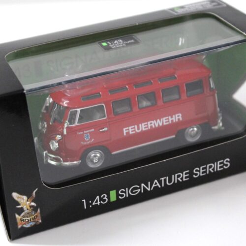 1:43 Road Signature 1962 VW Bus T1 Microbus FEUERWEHR red