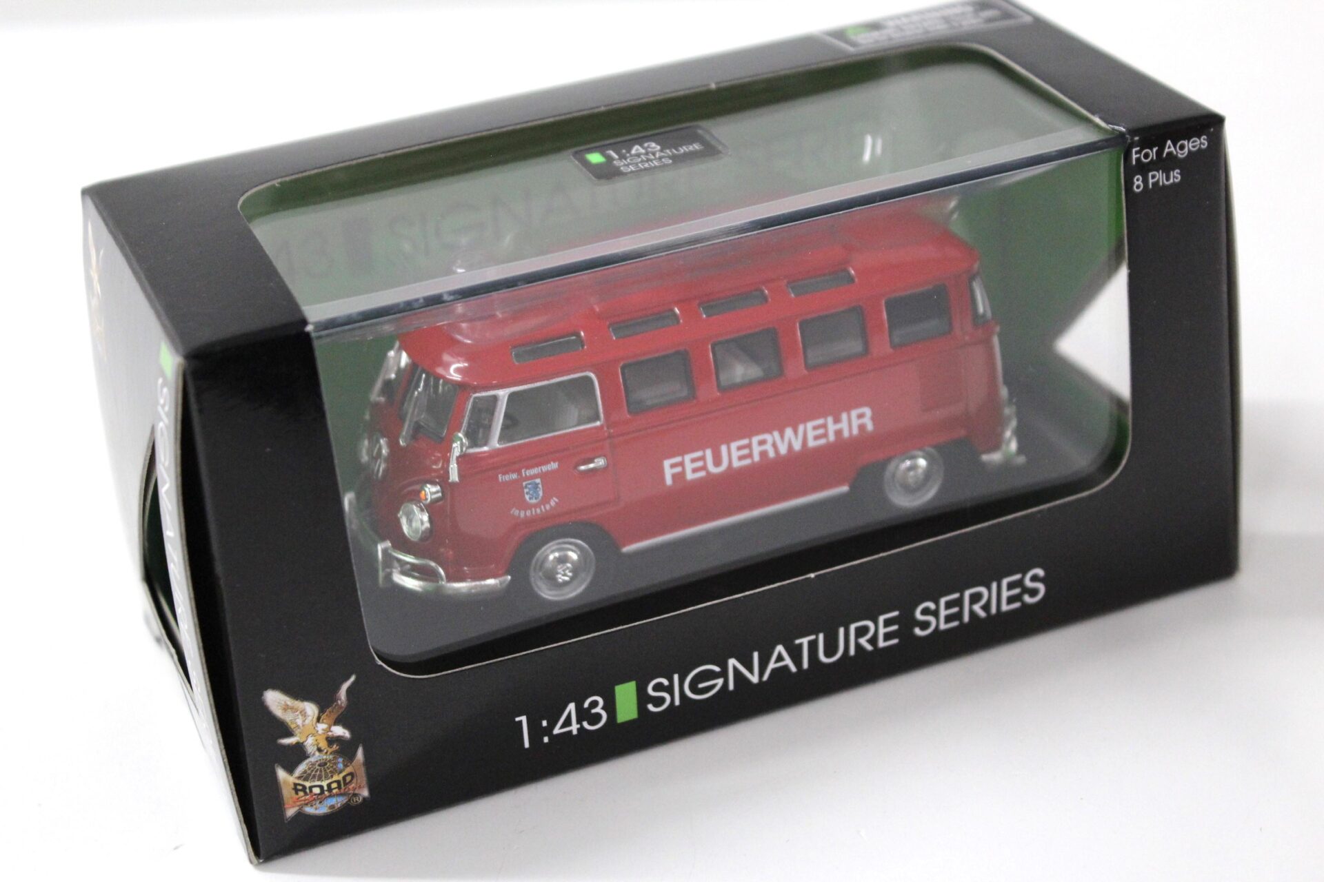 1:43 Road Signature 1962 VW Bus T1 Microbus FEUERWEHR red