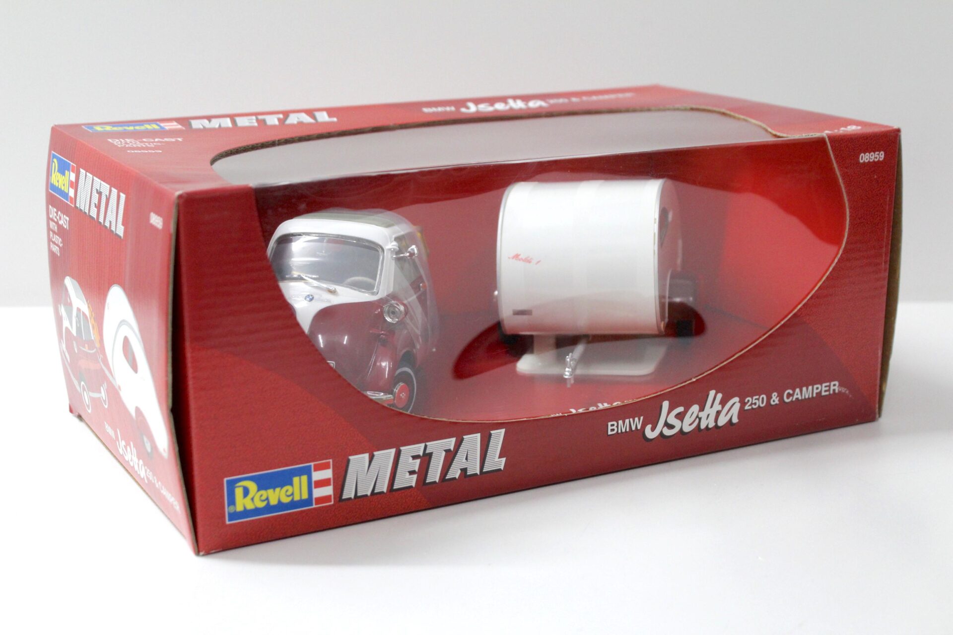 1:18 Revell BMW Isetta 250 & Camper dark red/ white