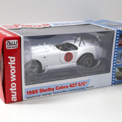 1:18 Auto World 1965 Shelby Cobra 427 S/C Elvis Presley #11 white