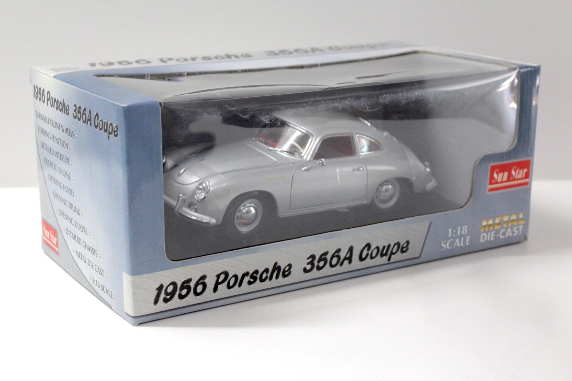 1:18 Sun Star 1956 Porsche 356A Coupe silver