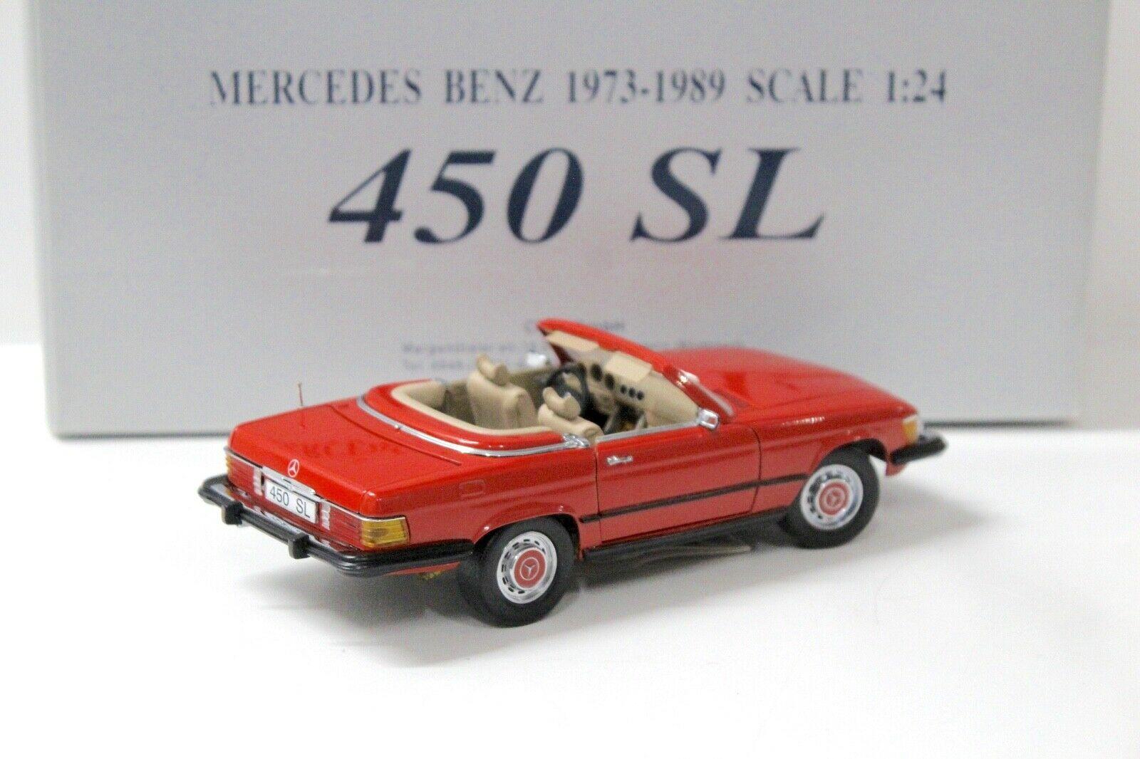 1:24 CMC Mercedes 450SL Convertible red 1973-1989