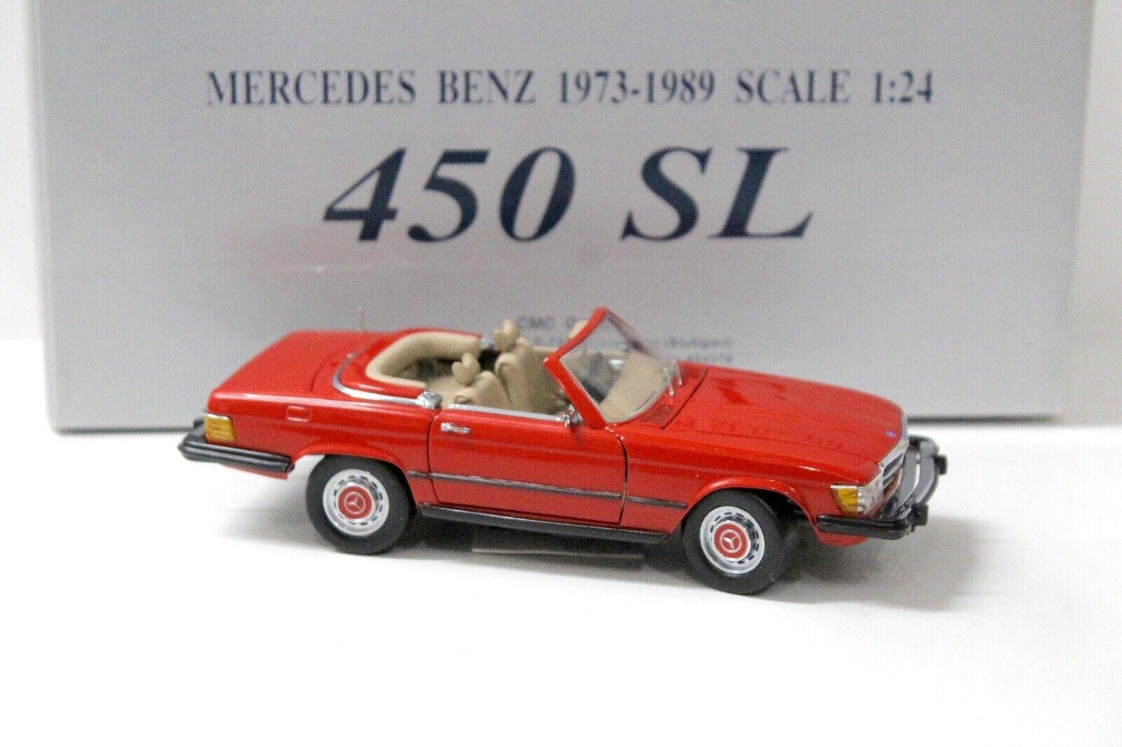 1:24 CMC Mercedes 450SL Convertible red 1973-1989