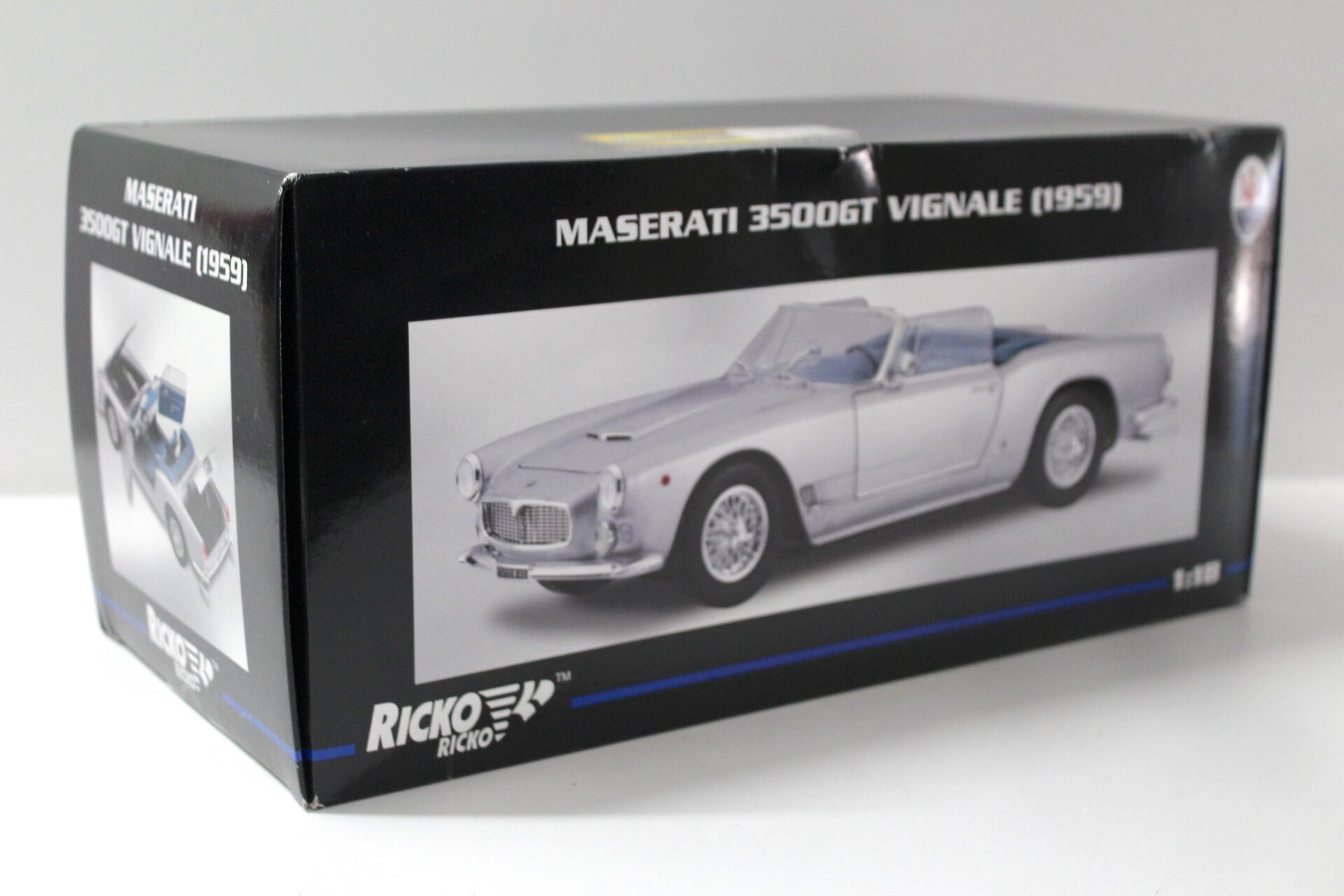 Ricko 1/18 - Maserati 3500 GT Vignale 1959 Silver - FR