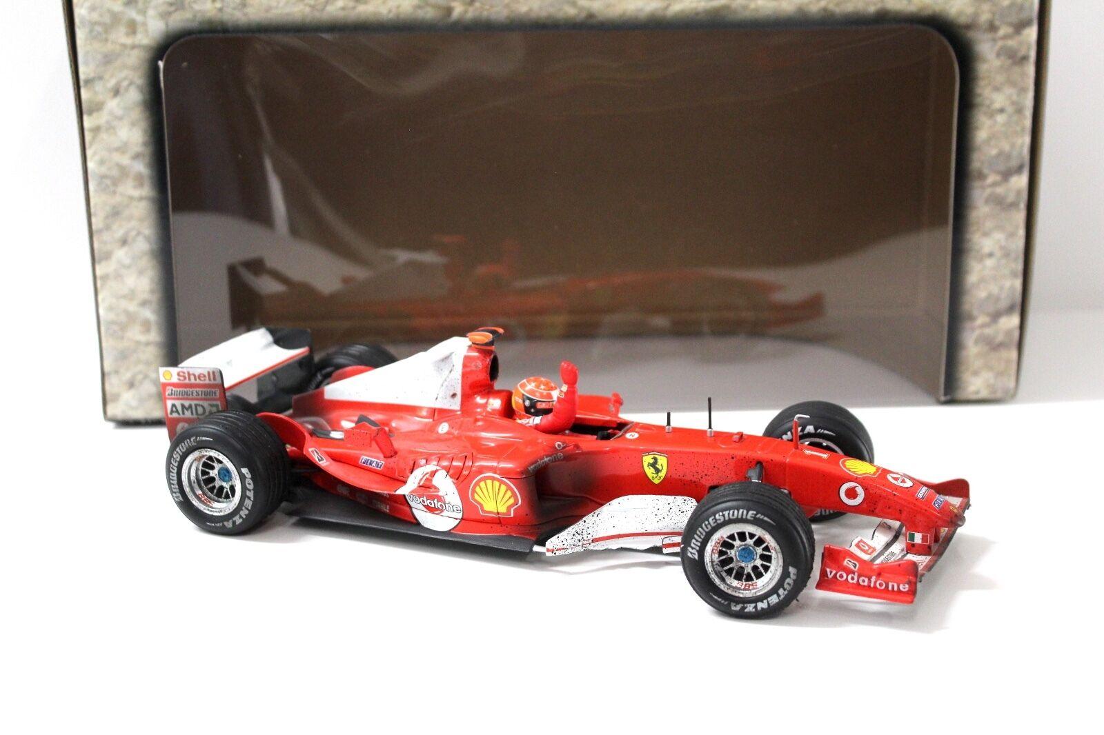1:18 Hot Wheels Ferrari F2004 SAKHIR/BAHRAIN M.Schumacher *After Race* #1