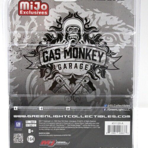 1:64 Greenlight Chevrolet C-10 Pick-Up 1968 black GAS MONKEY