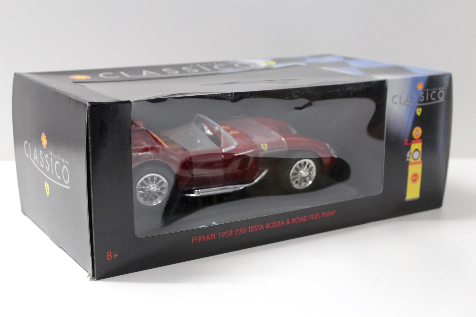 1:18 SHELL Collezione Classico Ferrari 250 Testa Rossa + Fuel Pump