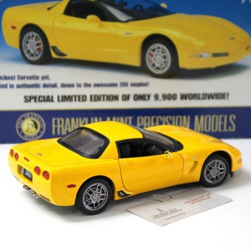 1:24 Franklin Mint Chevrolet Corvette Z06 Coupe yellow 2003