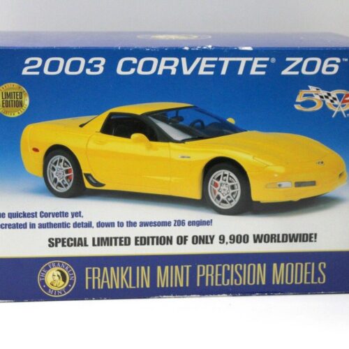 1:24 Franklin Mint Chevrolet Corvette Z06 Coupe yellow 2003