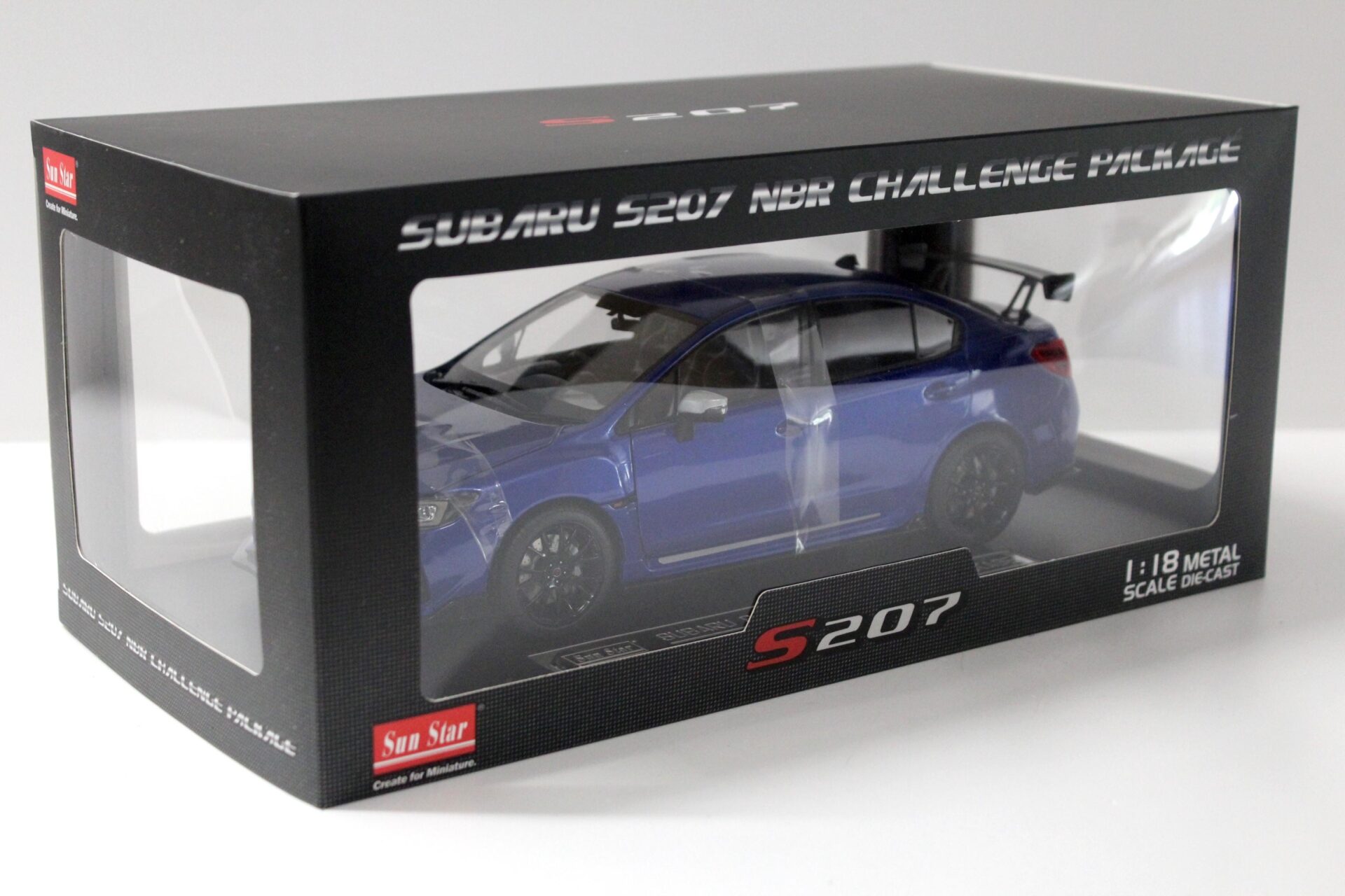 1:18 Sun Star Subaru WRX STi S207 NBR Challenge Package blue